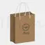 2 ropes paper bag dieline vector