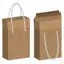 2 ropes portable packaging box dieline vector