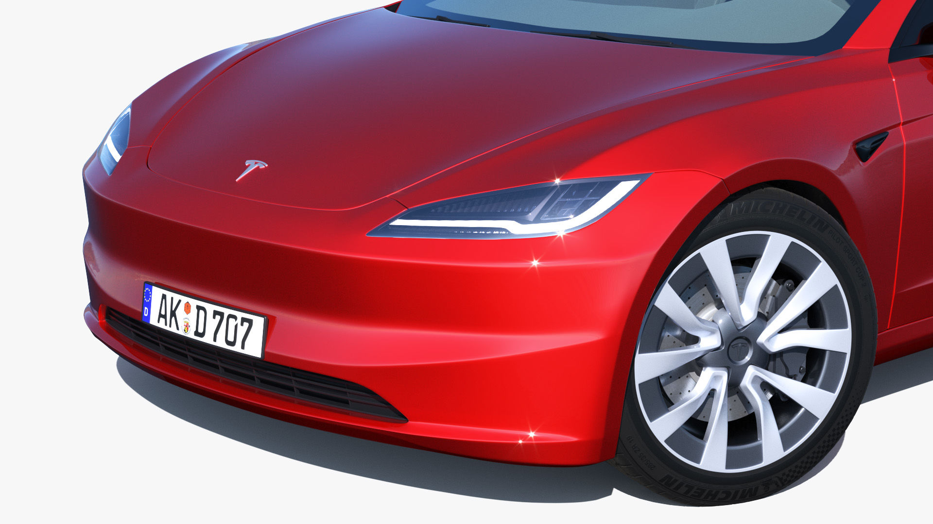 2023 New Tesla Model 3 3D Model