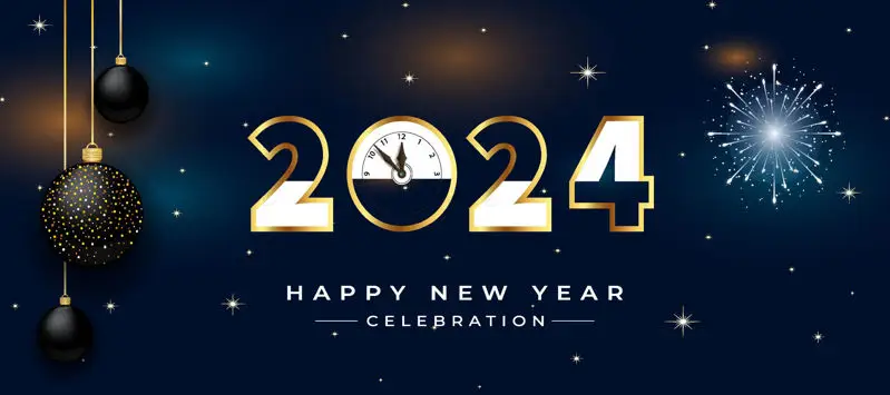 2024 new year background plate vector EPS