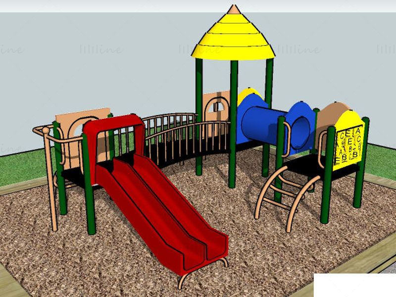 26种儿童游乐设施sketchup模型