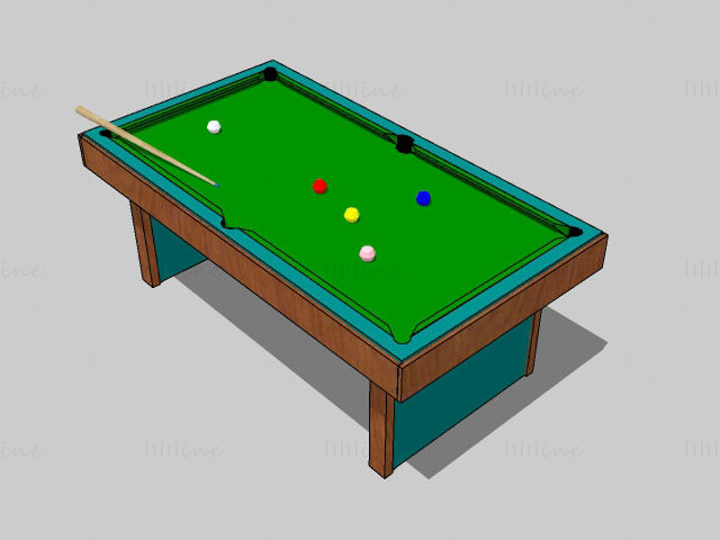 27 sketchup models of football, basketball, billiards, tennis, and table tennis sports venues