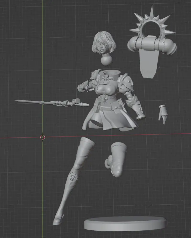 2B Nier Space Nun 3D-Druck Modell STL-Dateien