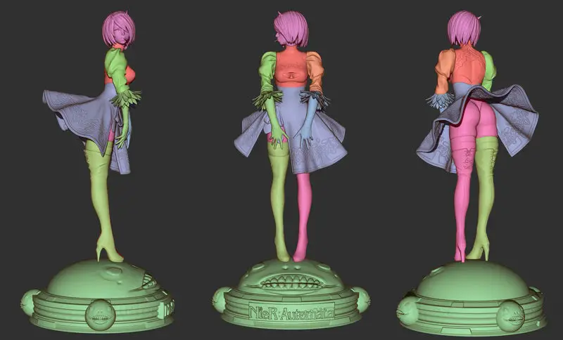 Arquivos STL do modelo de impressão 3D 2B e Robot (Nier Automata)