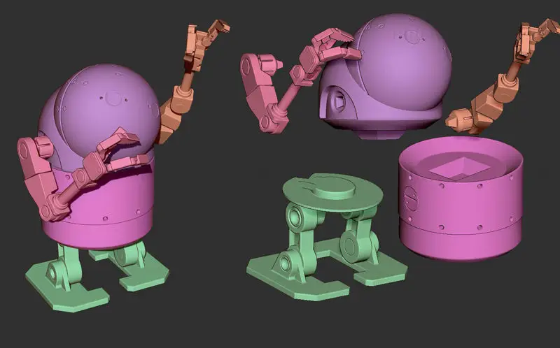 Arquivos STL do modelo de impressão 3D 2B e Robot (Nier Automata)