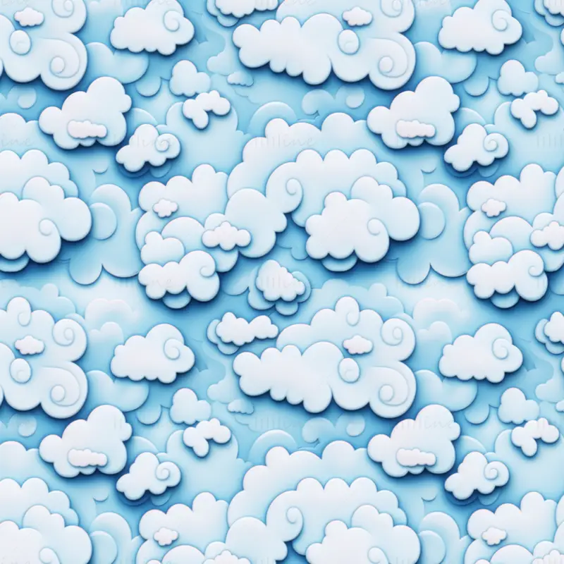 2D Clouds Seamless Texture