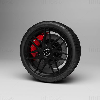 car tire 3D model