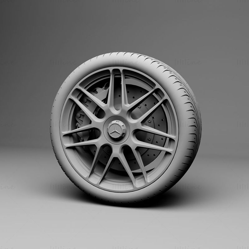 car tire 3D model