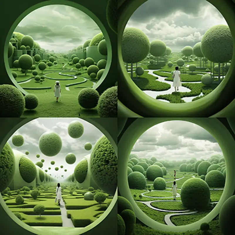 Hyperrealistic 3D landscape