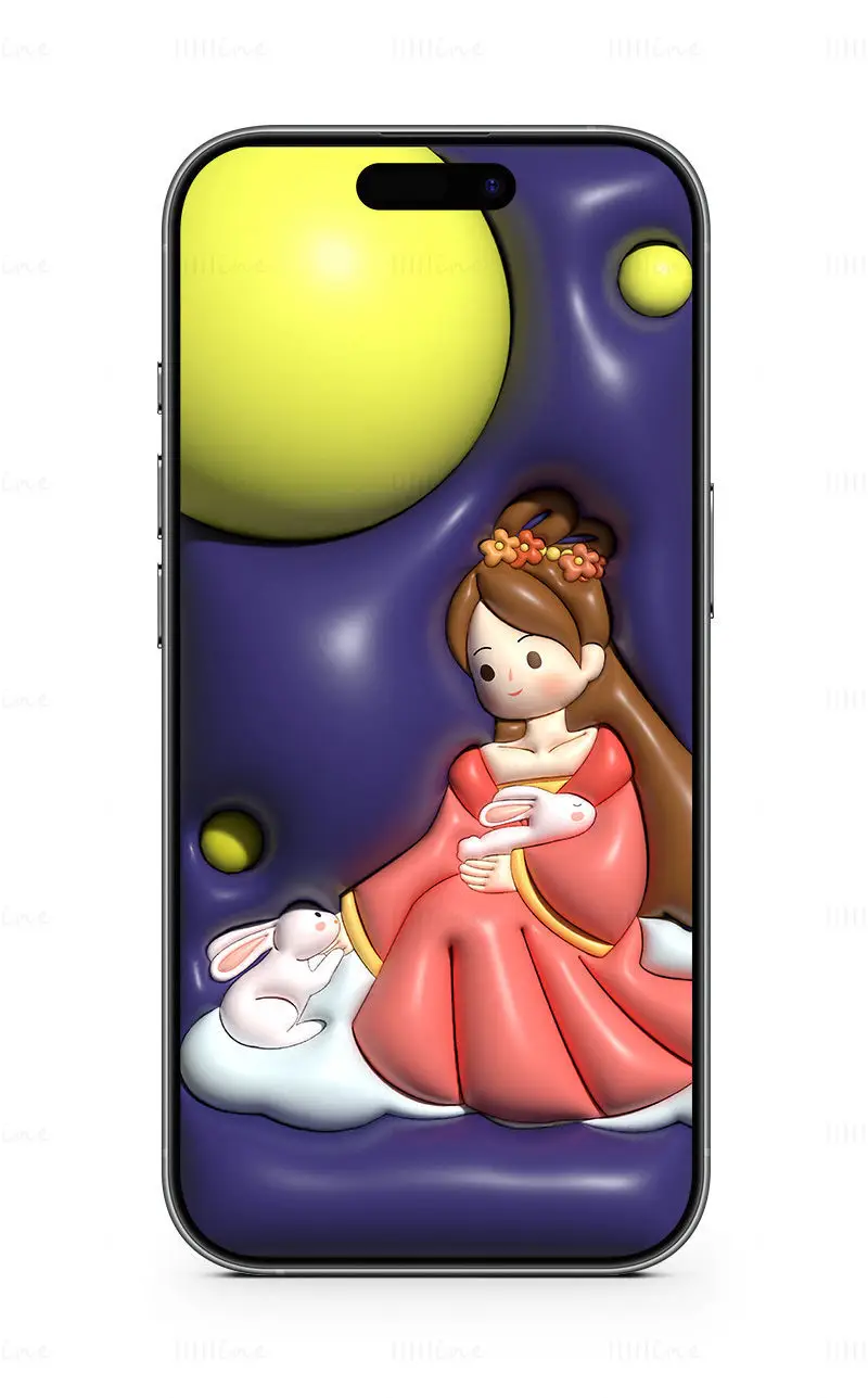 Sfondo 3D per cellulare Chang'e