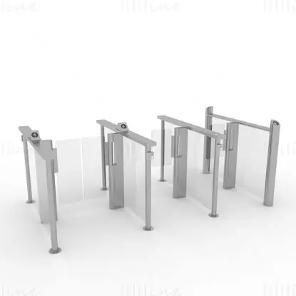 Modello 3D del cancello