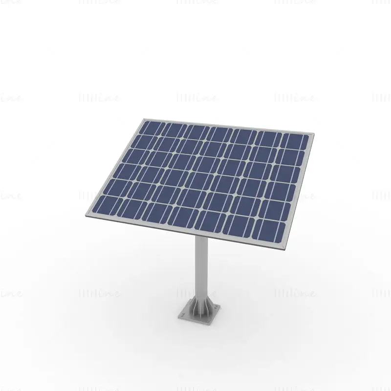 3D model of solar panels