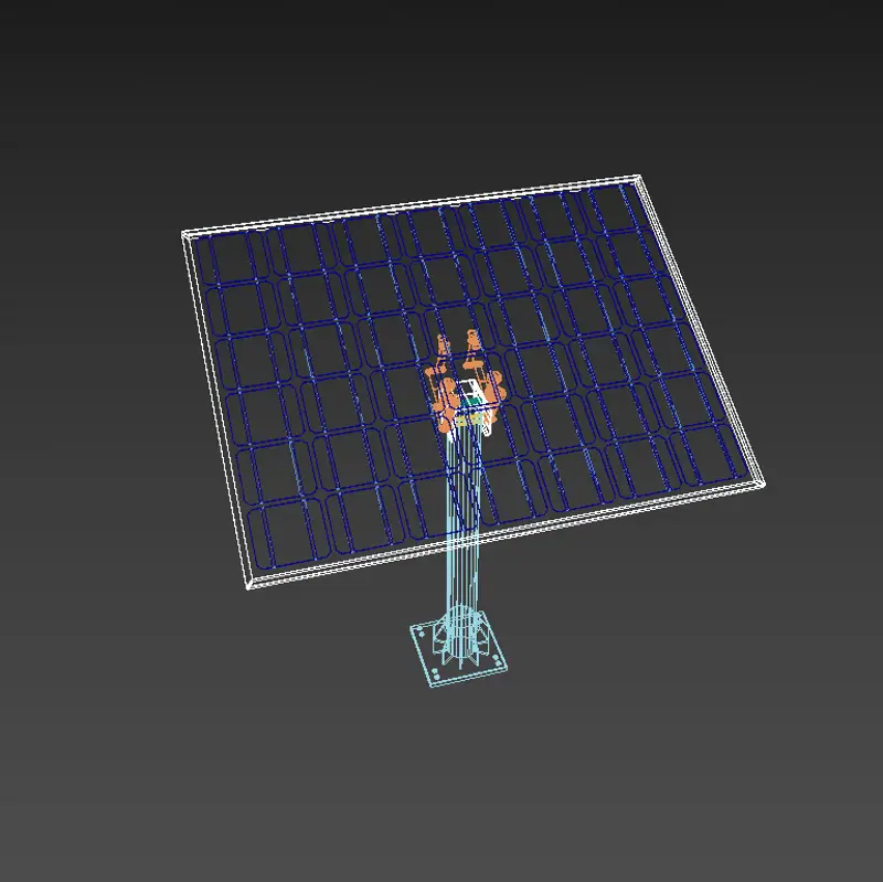 3D model of solar panels