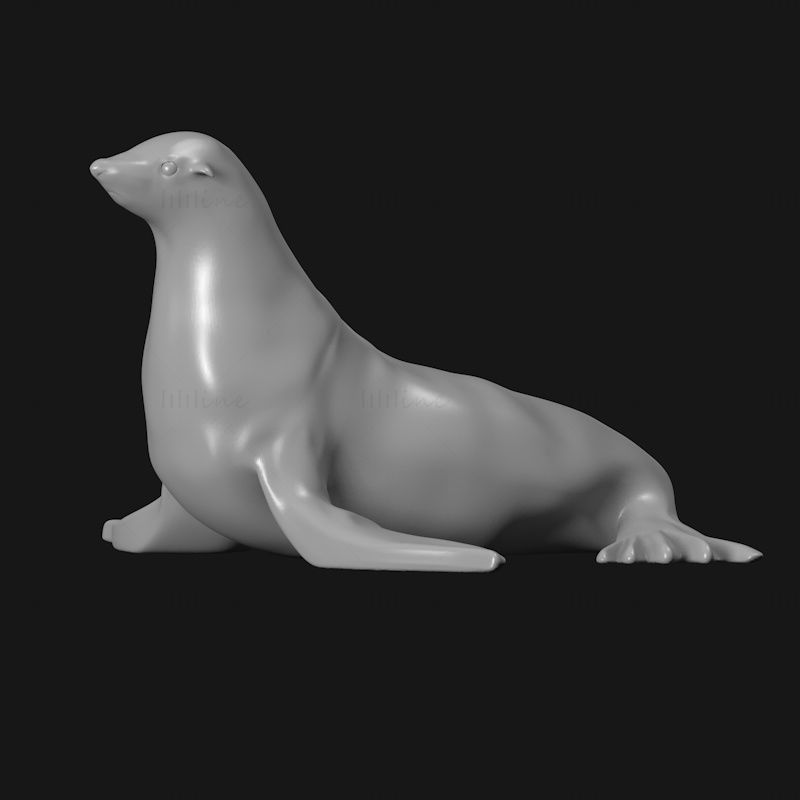 3D печатная модель морского льва
