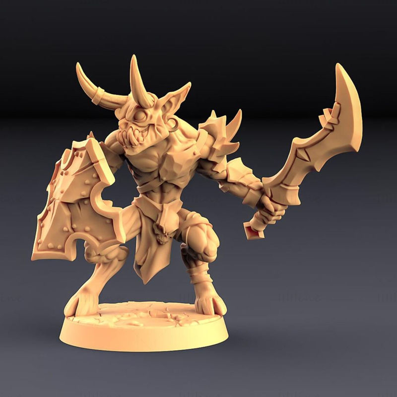 4 Modular Abyss Gruntlings Modelo de impresión 3D STL