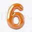 Cartoon inflatable balloon Arabic number 6