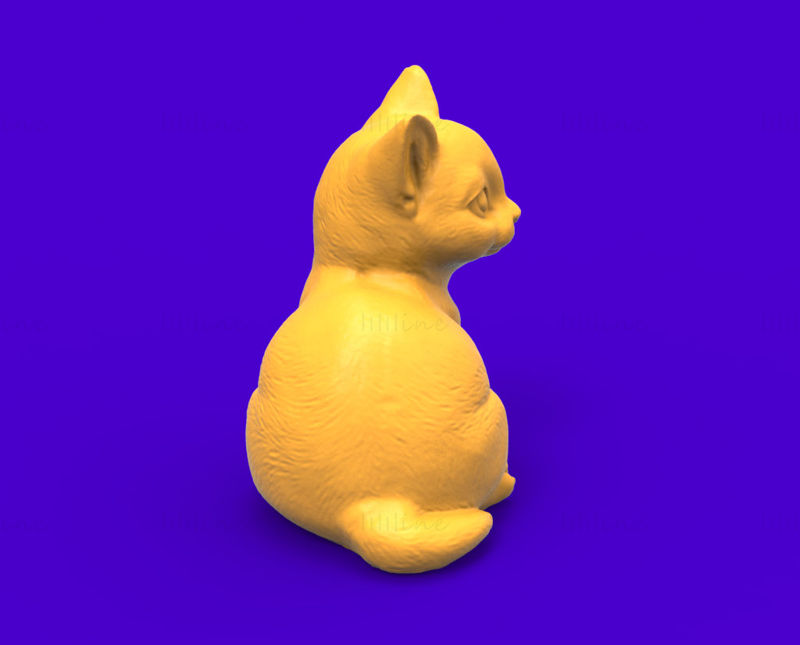A Lovely Cat 3D Print Model