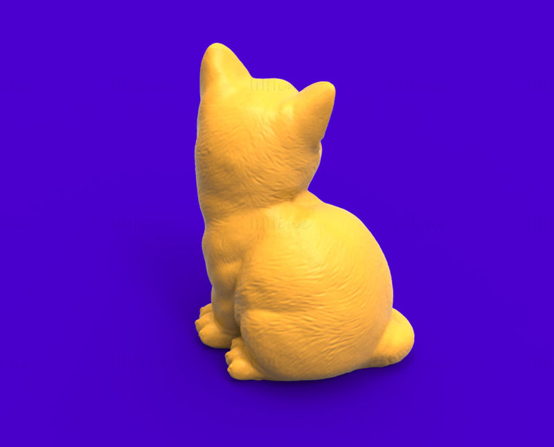 A Lovely Cat 3D Print Model