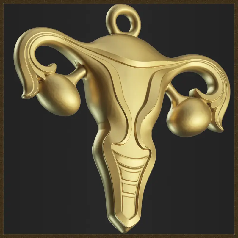 Abstraktni ženski simbol nakita, 3D-tiskalni model