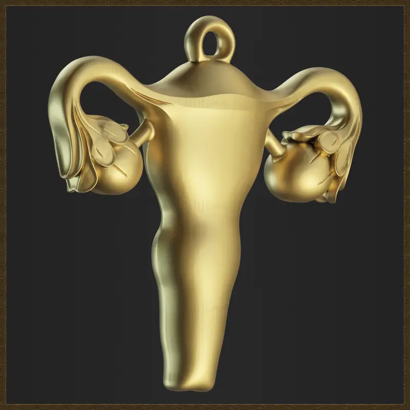 抽象女性符号珠宝设计3D打印模型