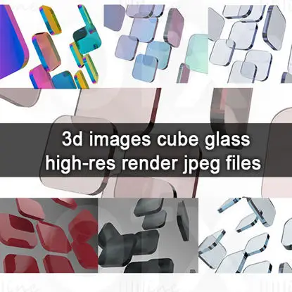 Abstract Glass Cube Render for Wallpaper & Background