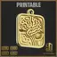 Abstract Science Medallion Jewelry Design 3D Print Model