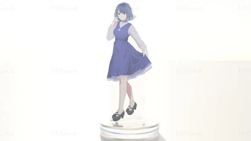 Suporte de acrílico Akane Kurokawa - Oshi no Ko Modelo de impressão 3D