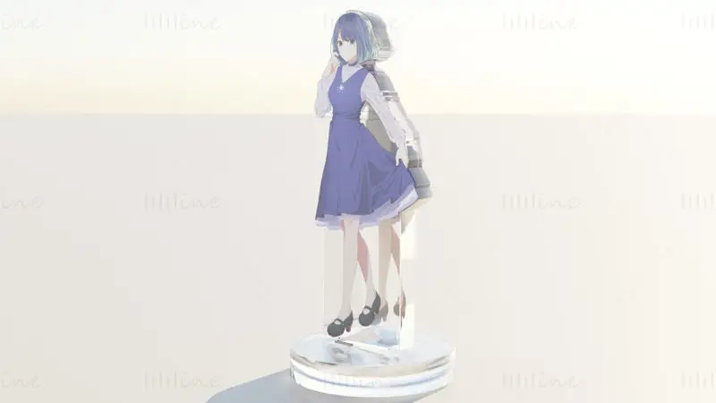Акриловая подставка Аканэ Курокава - Оши но Ко Модель для 3D-печати