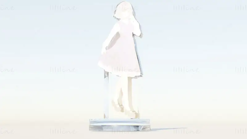 Akrilno stojalo Akane Kurokawa - model 3D tiskanja Oshi no Ko