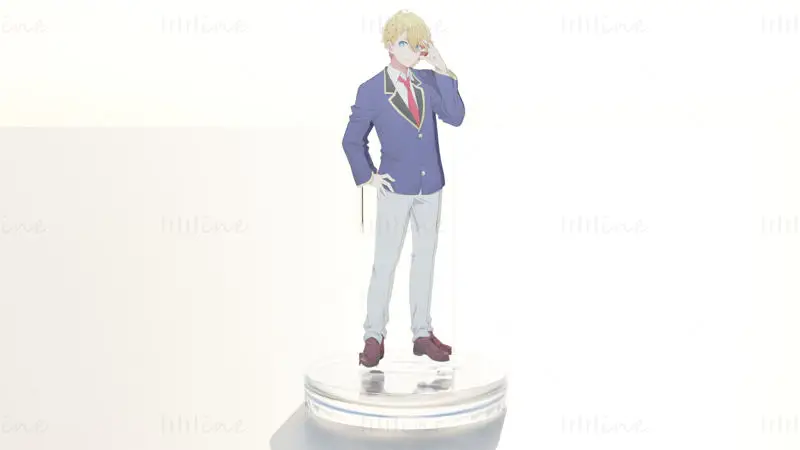 Acrylic Stand Aqua Hoshino - Oshi no Ko 3D Model