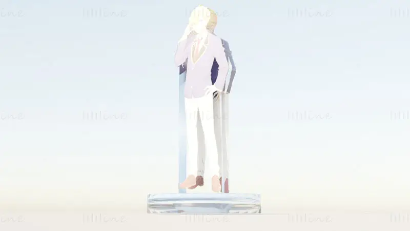 Acrylic Stand Aqua Hoshino - Oshi no Ko 3D Model