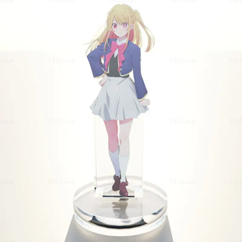 Suporte de acrílico Ruby Hoshino - Oshi no Ko Modelo 3D