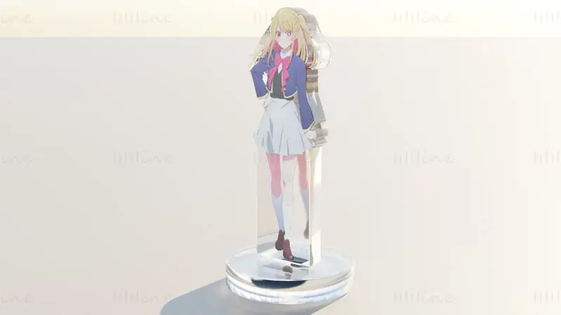 Acrylic Stand Ruby Hoshino - Oshi no Ko 3D Model