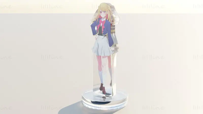 Acrylstandaard Ruby Hoshino - Oshi no Ko 3D-model