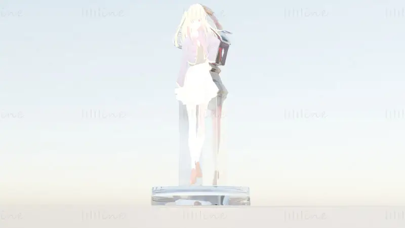Suporte de acrílico Ruby Hoshino - Oshi no Ko Modelo 3D