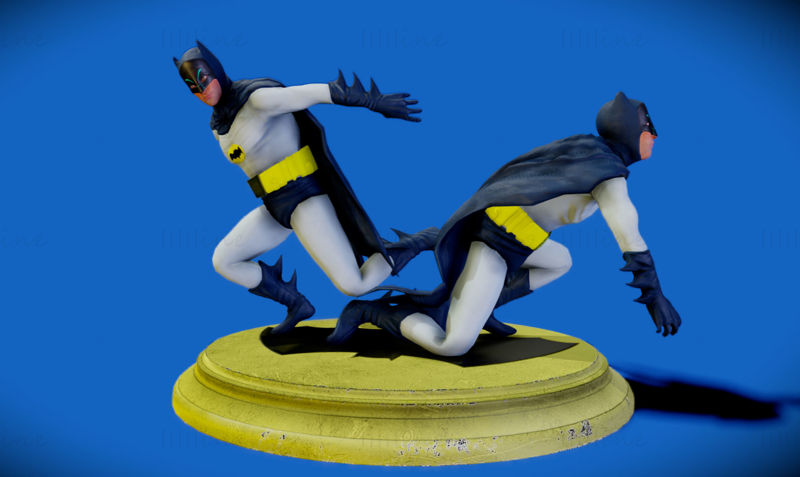 Modelul 3D Batman 1966 al lui Adam West, gata de imprimat STL