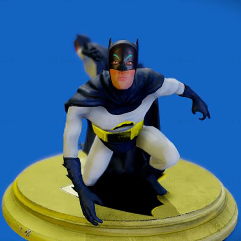 Adam Wests Batman 1966 3D-Modell bereit zum Drucken STL