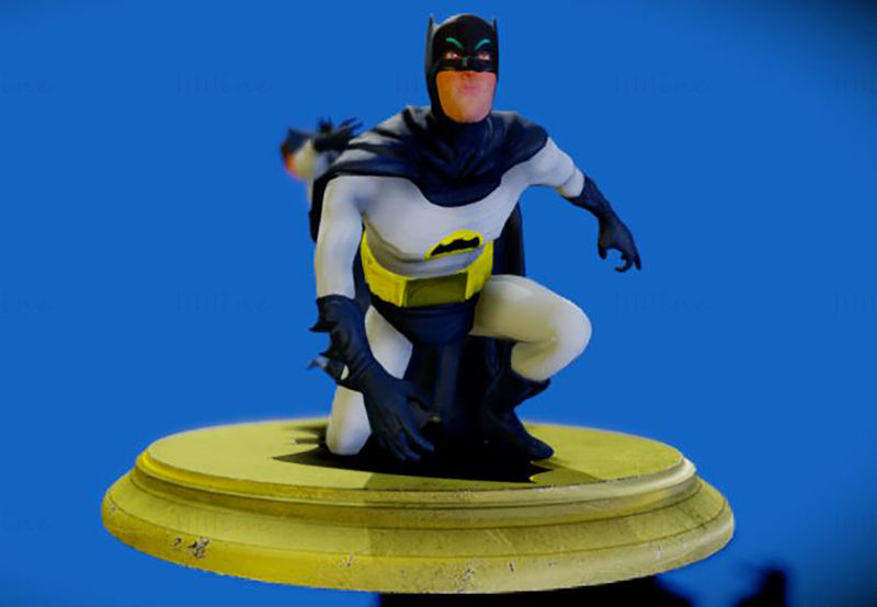 Adam West's Batman 1966 3D Model Ready to Print STL