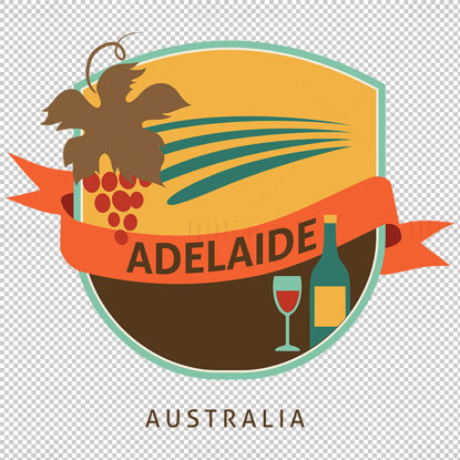 Adelaide City iconic elements vector eps png