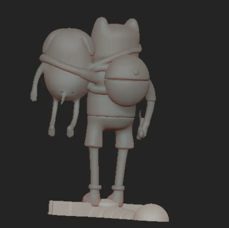 Hora de Aventuras Finn y Jake Modelo de Impresión 3D STL