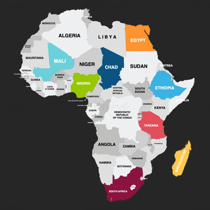 Africa Infographics Map editable PPT & Keynote