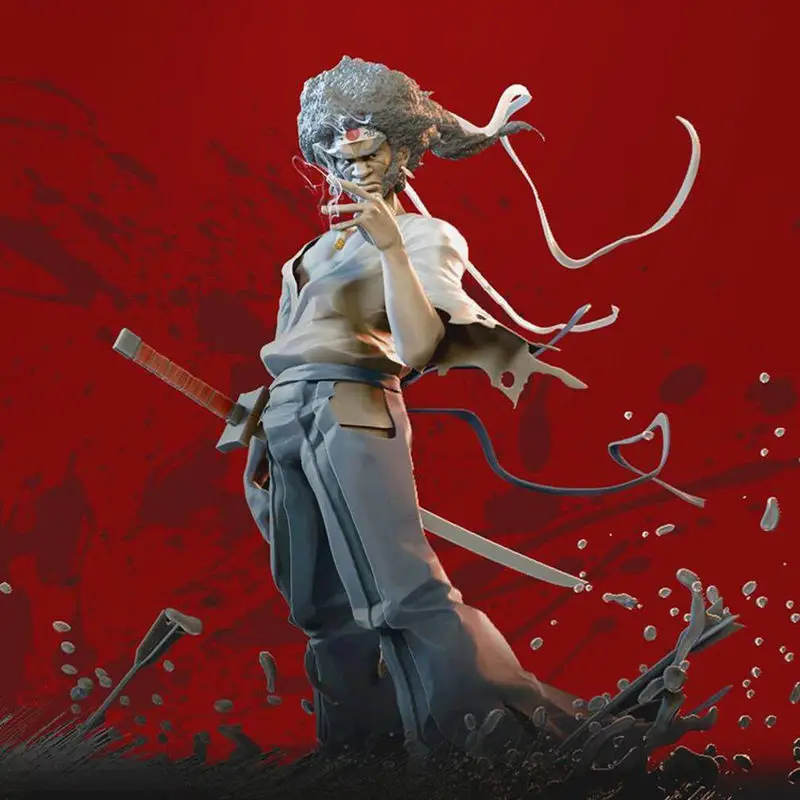 Afro Samurai 3D-modell klar til utskrift