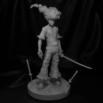 Afro Samurai 3D Model Ready to Print