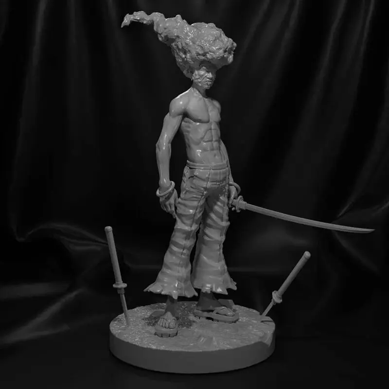 Afro Samurai 3D Print Model STL