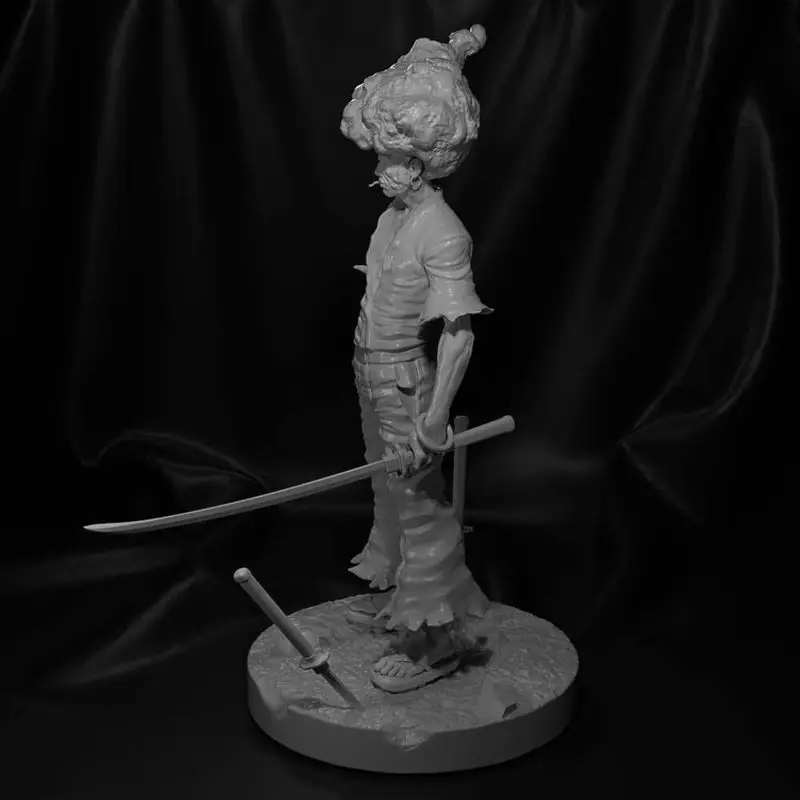 アフロサムライ 3Dプリントモデル STL