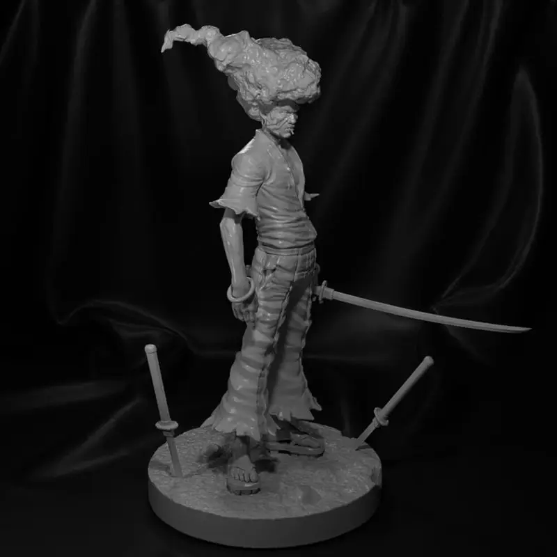 Afro Samurai 3D Print Model STL