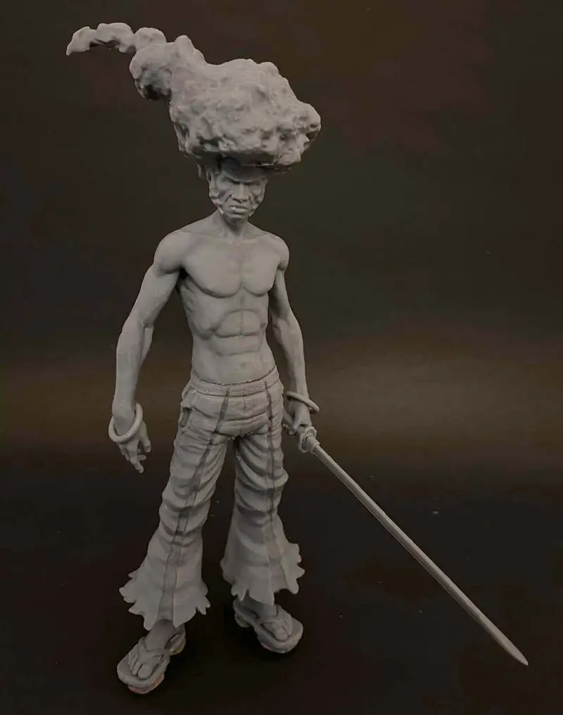 Afro Samurai 3D Print Model STL