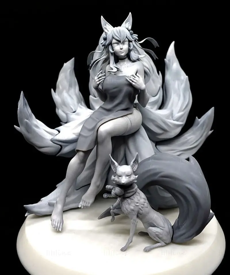 Ahri(Sprite Blossom Skin) 3D Print Model STL Files