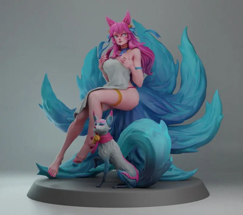 Ahri(Sprite Blossom Skin) 3D Print Model STL Files