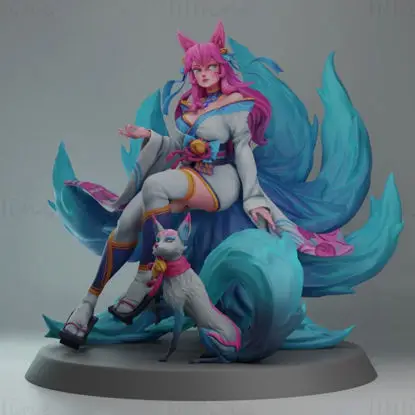 Ahri(Sprite Blossom Skin) 3D Print Model STL Files